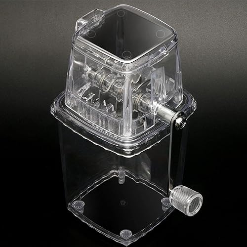 Miniatura 7 de Trituradora de hielo de manivela, transparente, a prueba de óxido, multifuncional, trituradora de hielo manual para el hogar, mini máquina de hielo