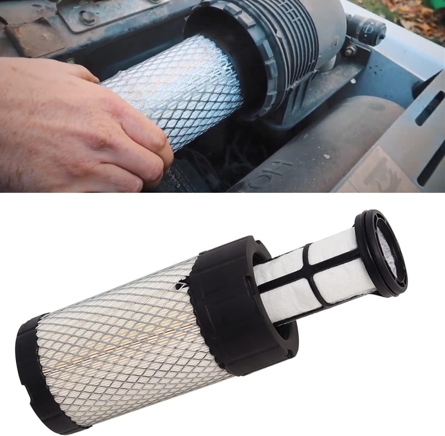 Filter Service Kit 6687262 6687263 6677652 6671057 6667352 Compatible with Bobcat Mini Track Loader MT52 MT55 MT85 MT100, Air Hydraulic Oil Lube Fuel Filter Water Separator Set 5PCS