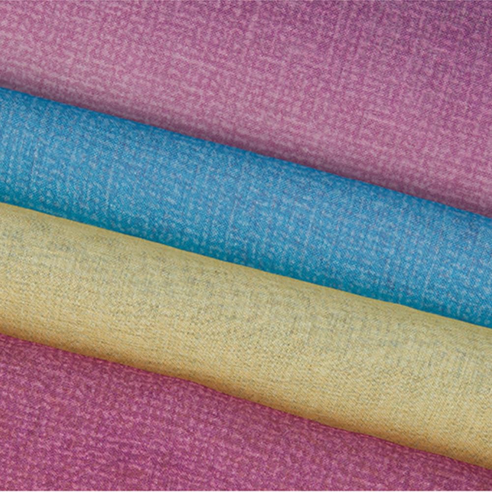 Gardine Farbverlauf Transparent Lila Blau Gelb Kinderzimmer Mädchen Jungen 2er Pack Regenbogen Sheer Vorhänge Durchsichtig Ösenvorhang Kindervorhänge Babyzimmer,140x240