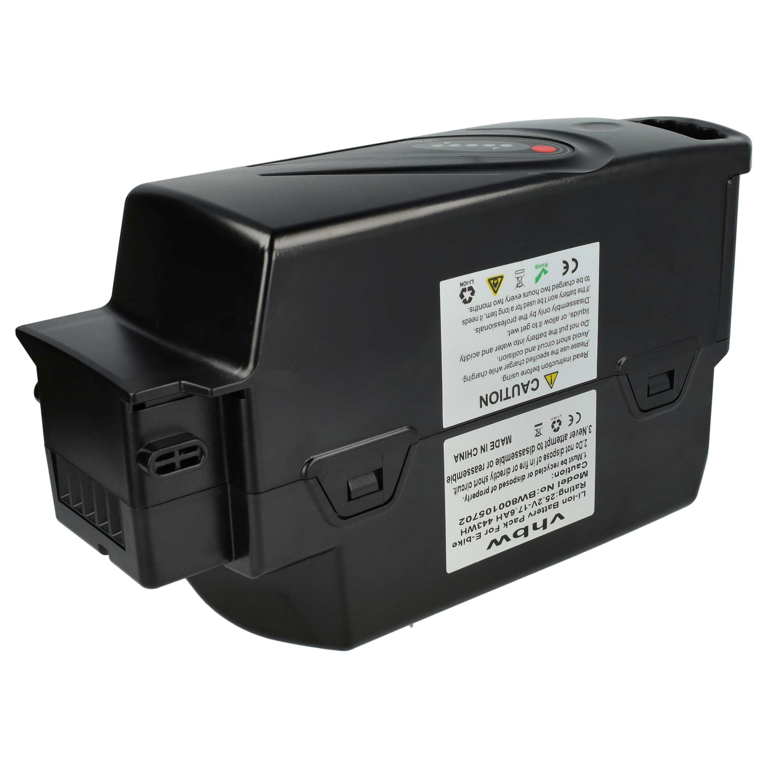 vhbw Batterie Compatible avec Kettler Obra Hybritec, Center LCD Plus NX8, Sport vélo électrique (17,6Ah, 25,2V, Li-ION) - Noir