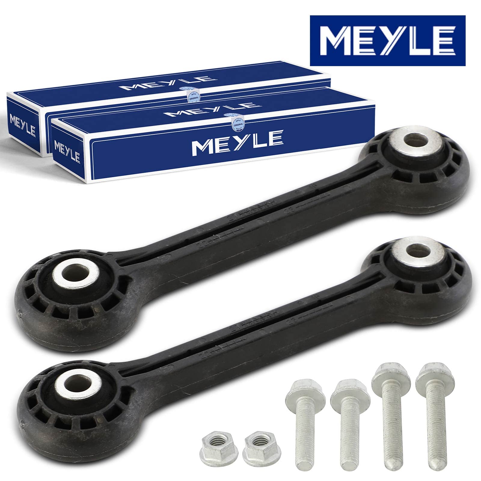 2x Original MEYLE 1160600049 Koppelstange Stabilisator Vorne Kompatibel mit A4 A5 A6 A7 A8 Q5 Q7 A4 Allroad A4 Avant A5 Cabriolet A5 Sportback A6 Allroad A6 Avant