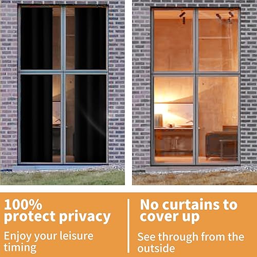 Miniatura 7 de YoungsTex Cortinas 100% opacas para sala de estar de 84 pulgadas de largo, 2 capas gruesas, con aislamiento térmico, cortinas de oscurecimiento de