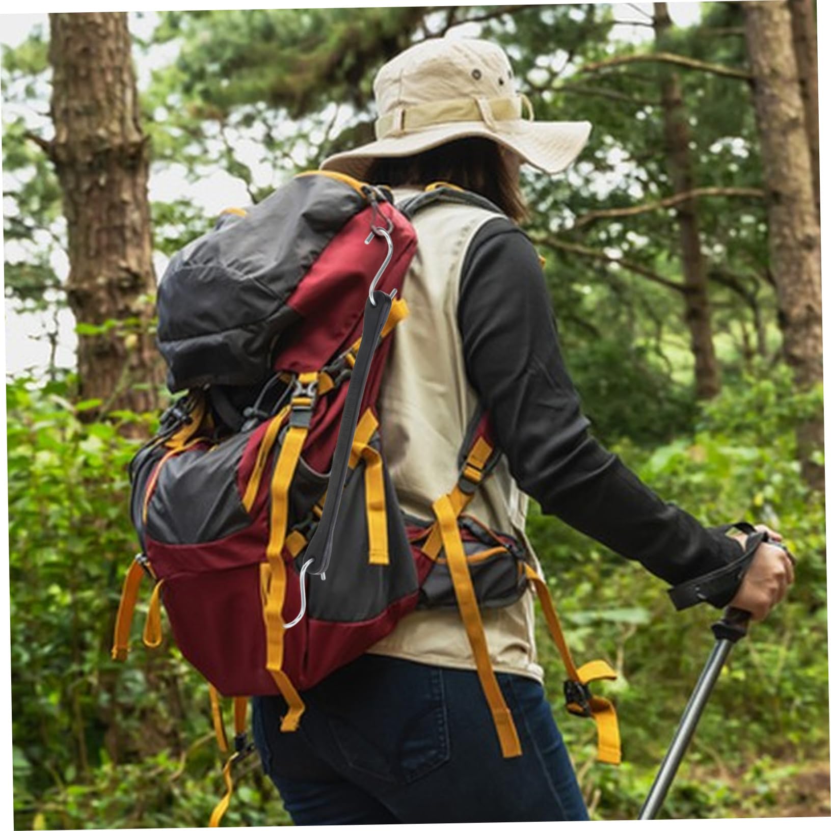 Didiseaon 10piezas Goma Correas de Fijación para Equipaje de Viaje Correas de Conexión para Maletas Gancho para Equipaje Accesorios para Exteriores Cincha Elástica