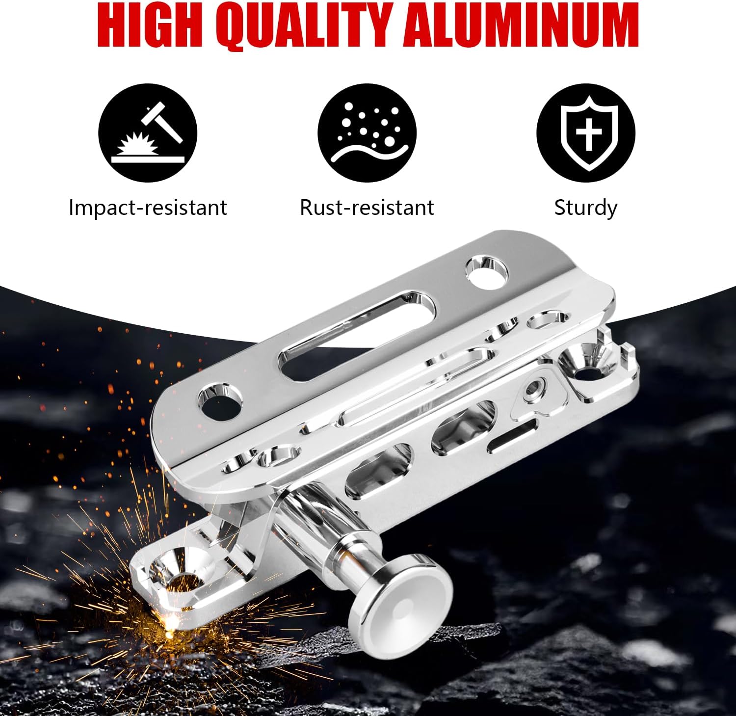 Quick Release Adjustable Roll Bar Fire Extinguisher Mounting Holder Compatible with for Jeep Wrangler Gladiator Ford Bronco Sport UTV Polaris RZR Ranger Camper Van Fire Extinguisher Mount