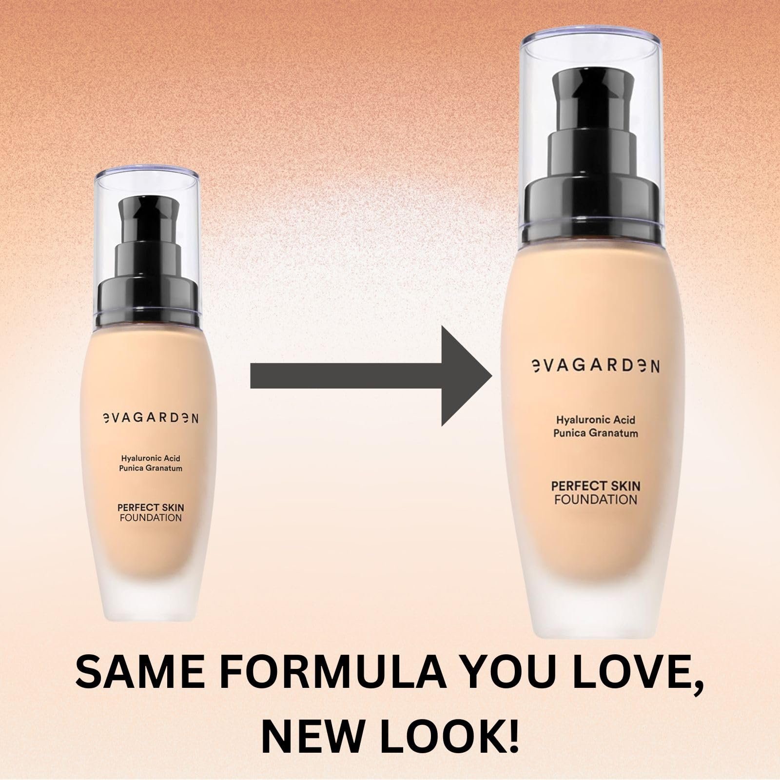 EVAGARDEN Base Perfect Skin – Textura suave que garantiza una excelente cobertura y acabado natural – Reduce visiblemente los signos del envejecimiento – Suaviza e hidrata tu epidermis– Crema marfil