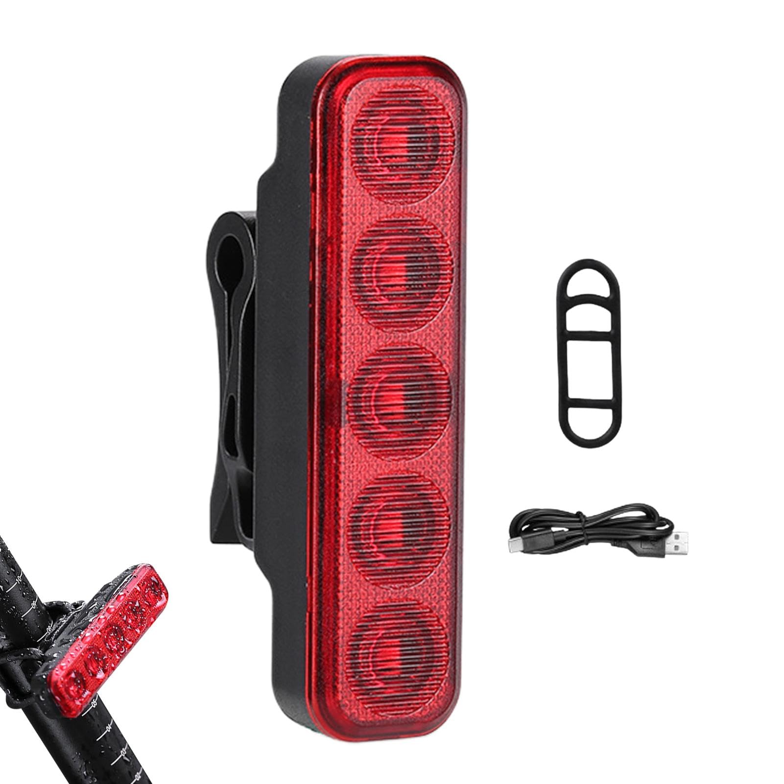 Amazon | 自転車 テールライト、充電式 LED リアライト 明るい