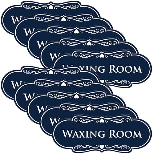 Vista 34 de Designer Waxing Room Sign (negro) - Mediano 1 paquete