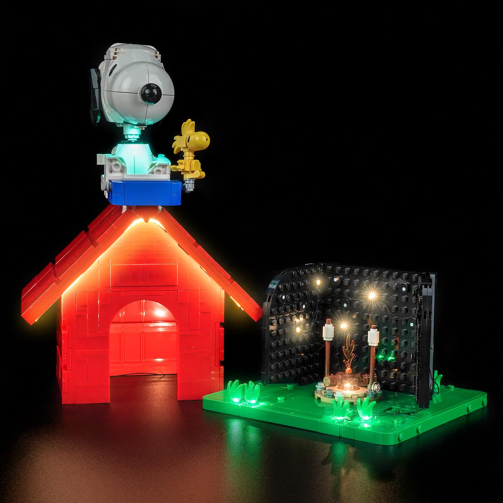 LocoLee Licht Kit kompatibel mit Lego Peanuts: Snoopys Hundehütte, (kein Modell, nur Licht) Dekorative Beleuchtung Set Compatible with Lego 21368 Peanuts: Snoopy's Doghouse