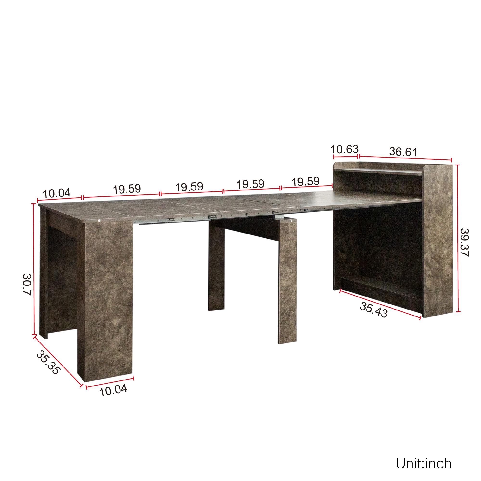 Amazon.com - Extendable Dining Table with Storage, Modern