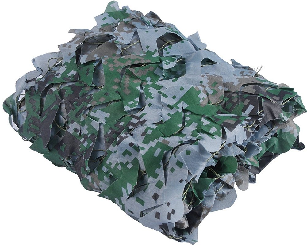 Oudini Woodland Digital Oxbulk Roll Camo Netting Camouflage Net Woodland Netting For Sunshade Hunting Shooting/Woodland Digital/2 * 3M(6.6 * 10Ft)