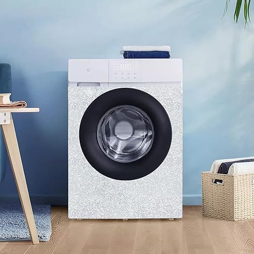 Miniatura 9 de Kitico Papel tapiz plateado con purpurina, papel de contacto plateado, cubierta creativa, despegar y pegar, papel tapiz autoadhesivo extraíble,