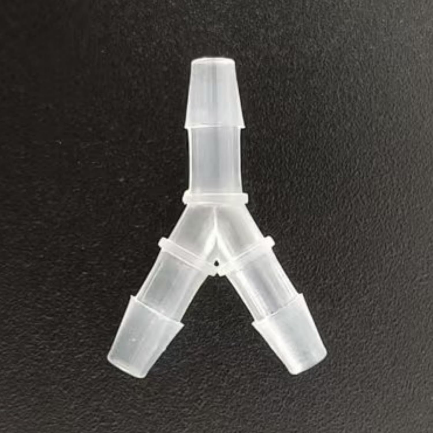 Hose Barb Fitting Equal Barbed Y Shaped 3 Way Tee Connector plastic Tubing Joint Splicer Mender Adapter Union for Oxygen Tubing Pipe Household Fuel Gas Liquid Air × 50 (3/32 Inch)