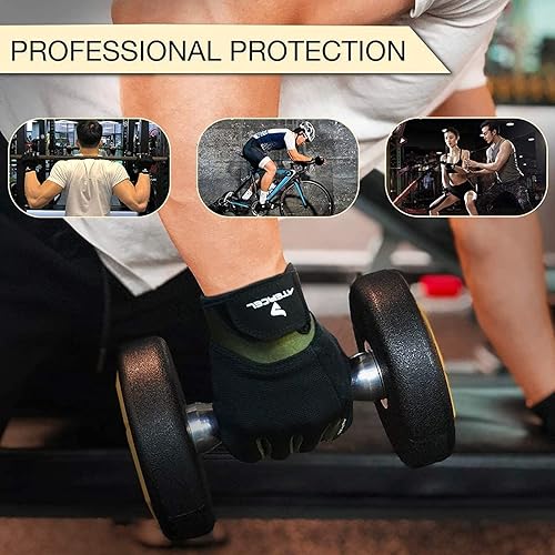 Miniatura 5 de Atercel - Guantes de entrenamiento para hombres y mujeres, guantes de ejercicio para levantamiento de pesas, ciclismo, gimnasio, entrenamiento,