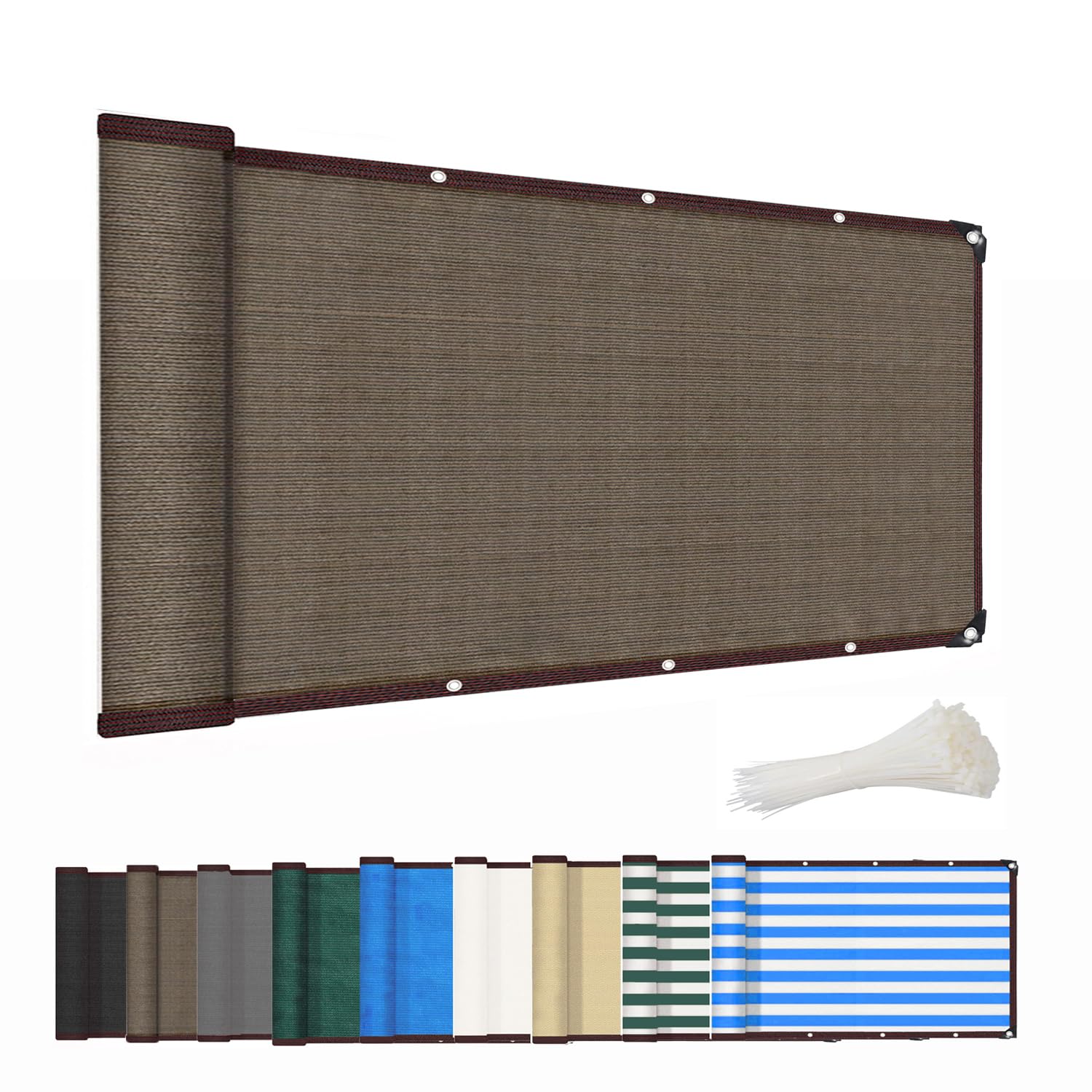 Kebinmaoyi Premium Greenhouse Shading Sunshade Netting for Plants, Effective Protection from Sunlight, for Garden, Patio, Plant,Flower,Chicken Coop,Carport, Brown,0.8x3m(7.9ft x15.7ft)