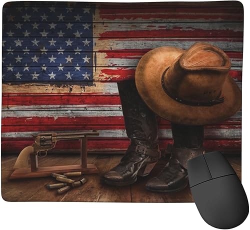 Miniatura 8 de Alfombrilla antideslizante para mouse con borde cosido, base de goma para laptop, trabajo y hogar, 7 x 9 pulgadas