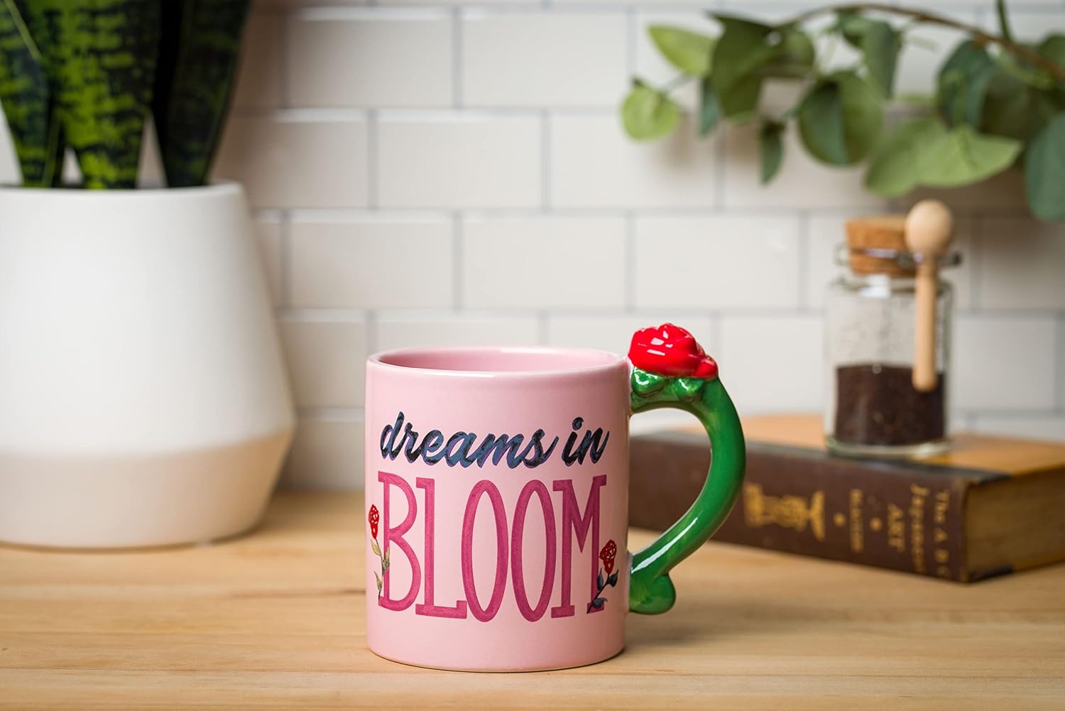 Silver Buffalo Disney Princess Beauty and the Beast Belle Dreams in Bloom Roses 3D Sculpted Handle Ceramic Mug, 20 Ounces - Image 7