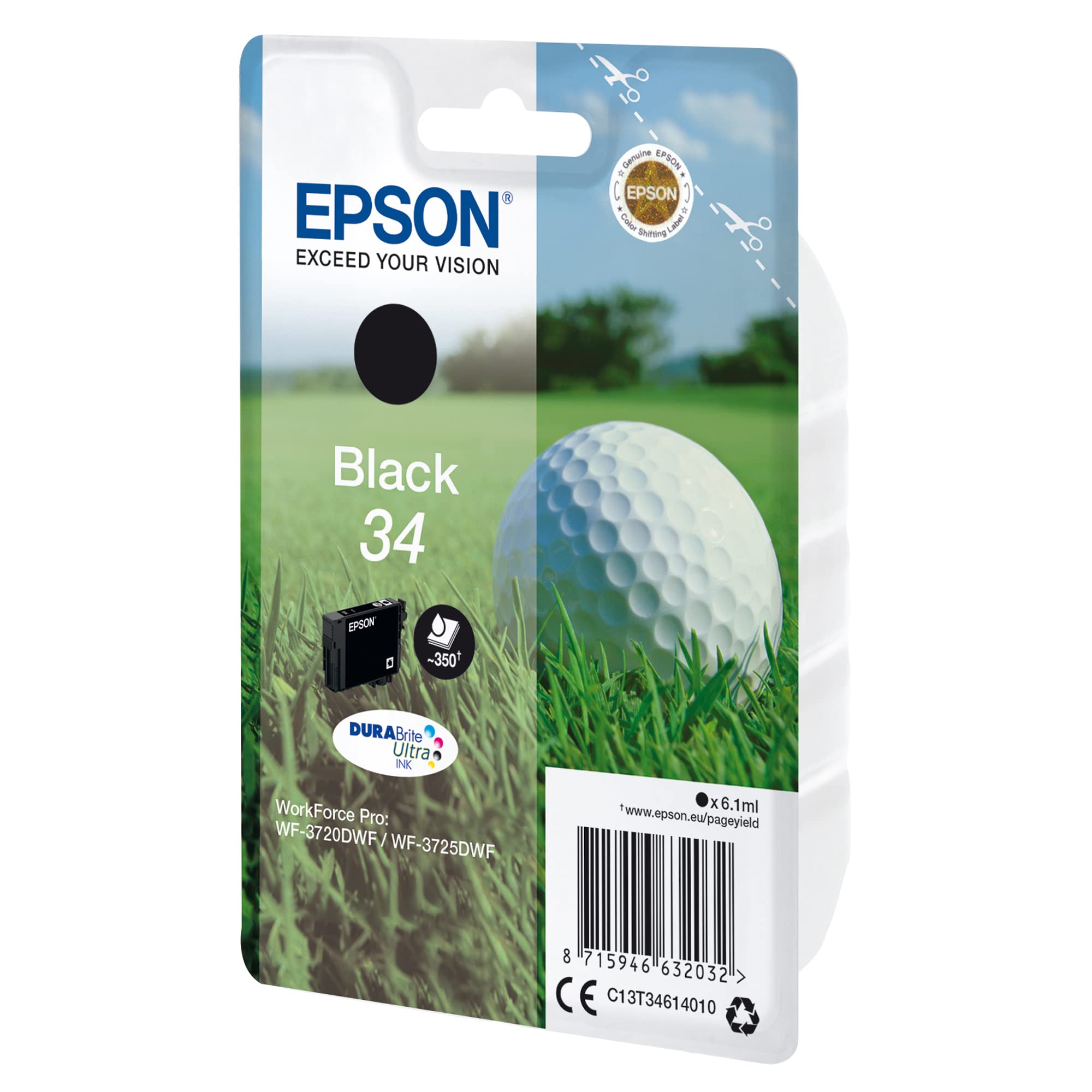 Epson Singlepack Schwarz 34