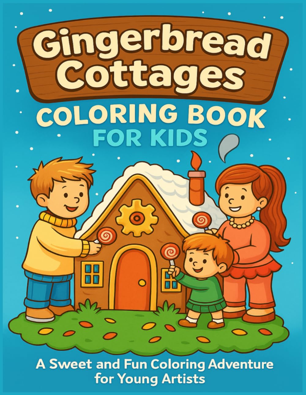 Gingerbread Cottages Coloring Book for Kids: A Sweet and Fun Coloring Adventure for Young Artists