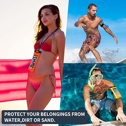 Miniatura 5 de Funda impermeable flotante para teléfono celular, funda impermeable para teléfono celular, bolsa seca bajo el agua con cordón para el cuello y