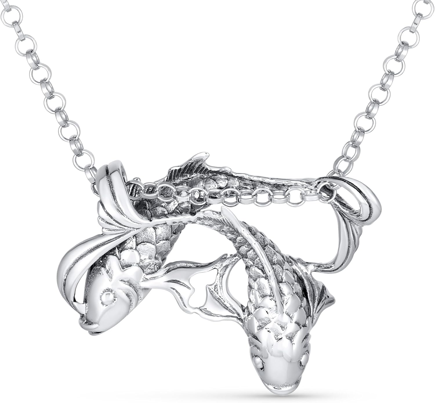 Unisex Vintage Astrology Horoscope Zodiac Sign Pendant Necklace for Men Women Oxidized Antiqued .925 Sterling Silver All Constellation & Dragon Chinese