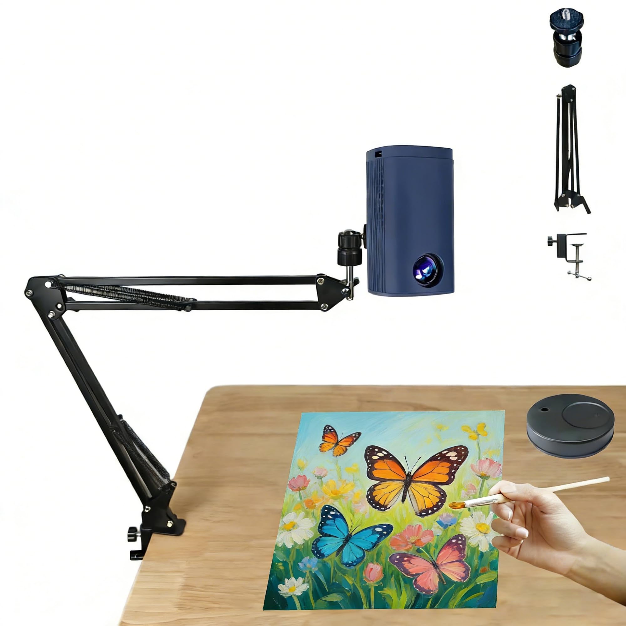 Proiettore artistico per tracciare e disegnare, strumento portatile per schizzi con supporto, compatibile con tablet e telefoni, adatto per principianti e artisti