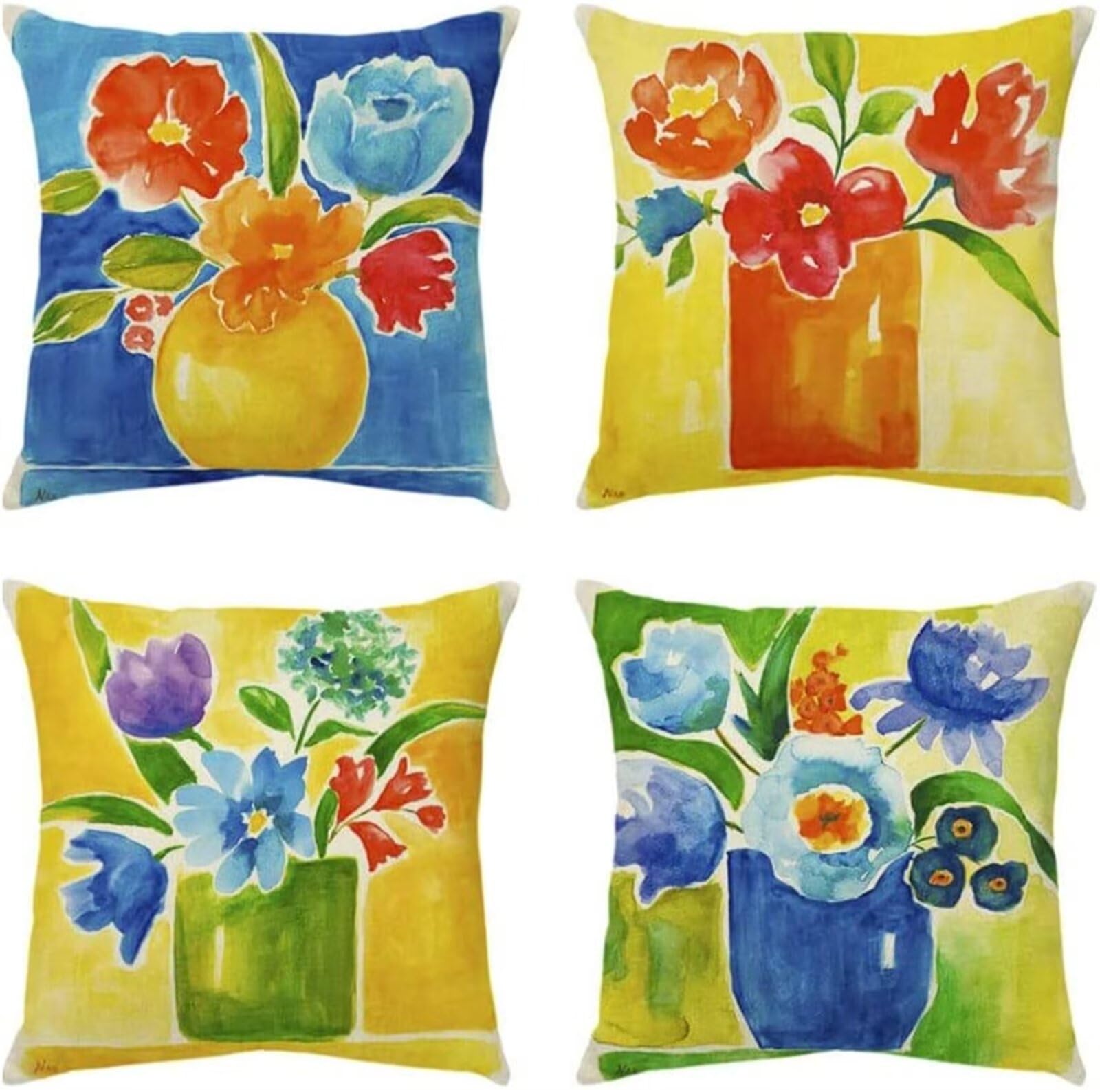 Housses de coussin extérieur imperméables anti-taches 50x50 pour protéger vos sièges de jardin