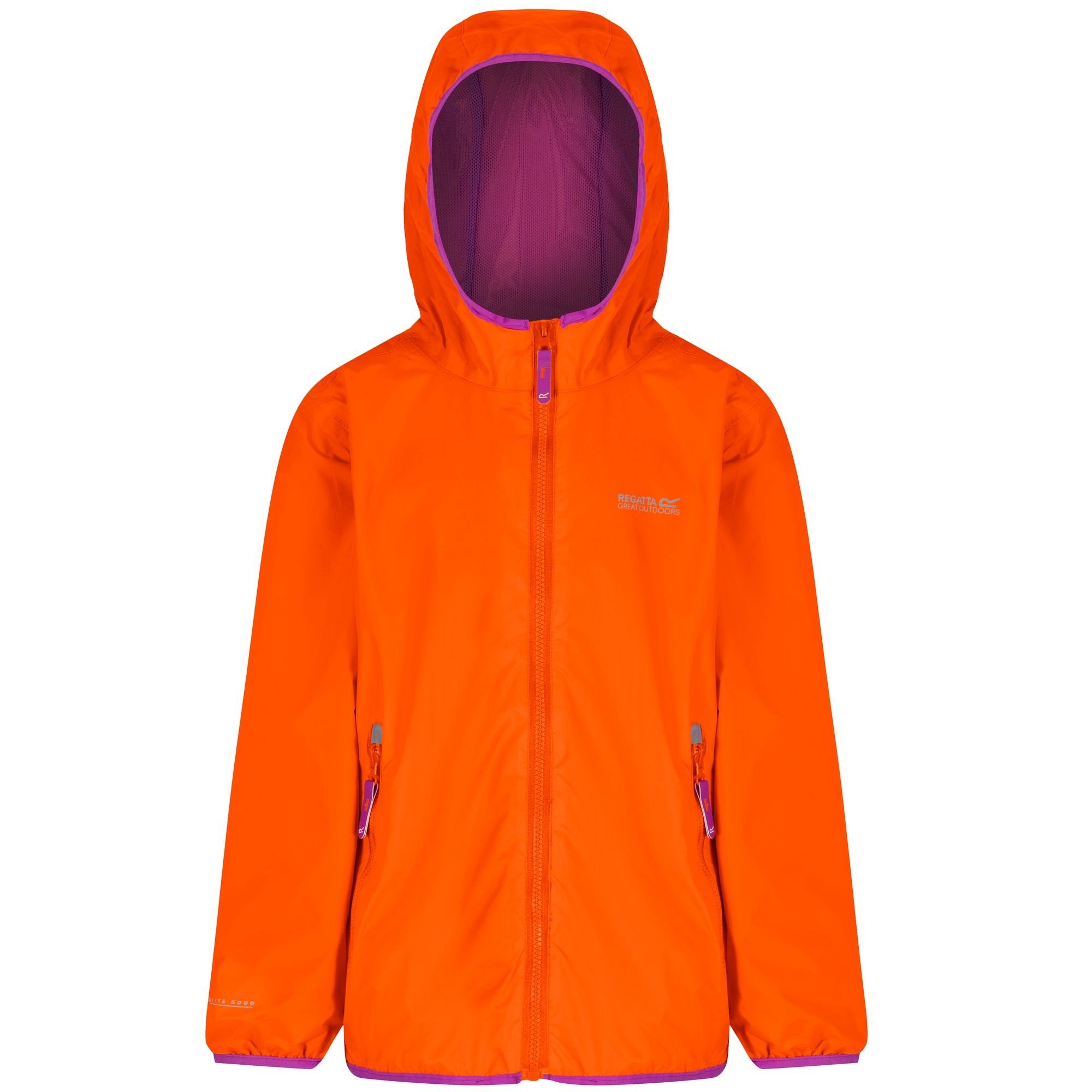 Regatta Kids Lever II Jackets Waterproof Shell Packaway, Breathable & Durable - Perfect for Outdoors, Walking, Hiking & Camping