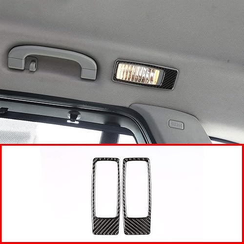 Miniatura 4 de CHEYA - Pegatinas de fibra de carbono suave para lámpara de lectura, para BMW X5 E70 X6 E71 2008-2013 (fila trasera)