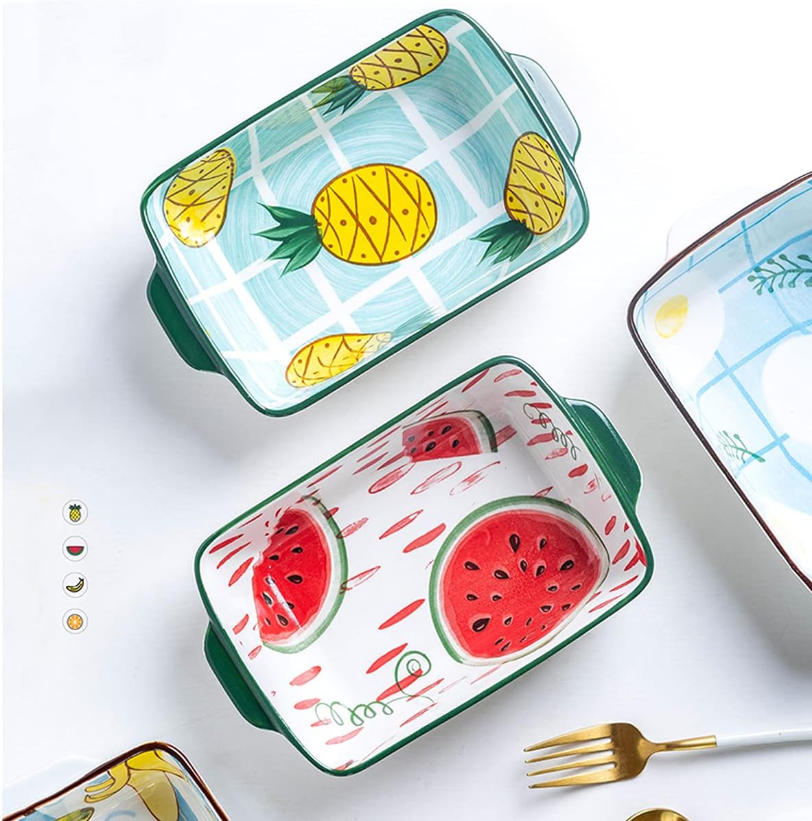 ベーキング オーブン ディッシュ 耐熱皿 耐熱皿 セラミック ベーキング皿 長方形 ベーキングパン セット キャセロール ディッシュ