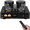 Juson Audio JTA100 200W Vacuum Tube Amplifier Integrated Hybrid With BT 5.0 Optical AUX RCA PHONO Input and Headphone output 2.1CH Class AB HIFI Home Audio for Turntable