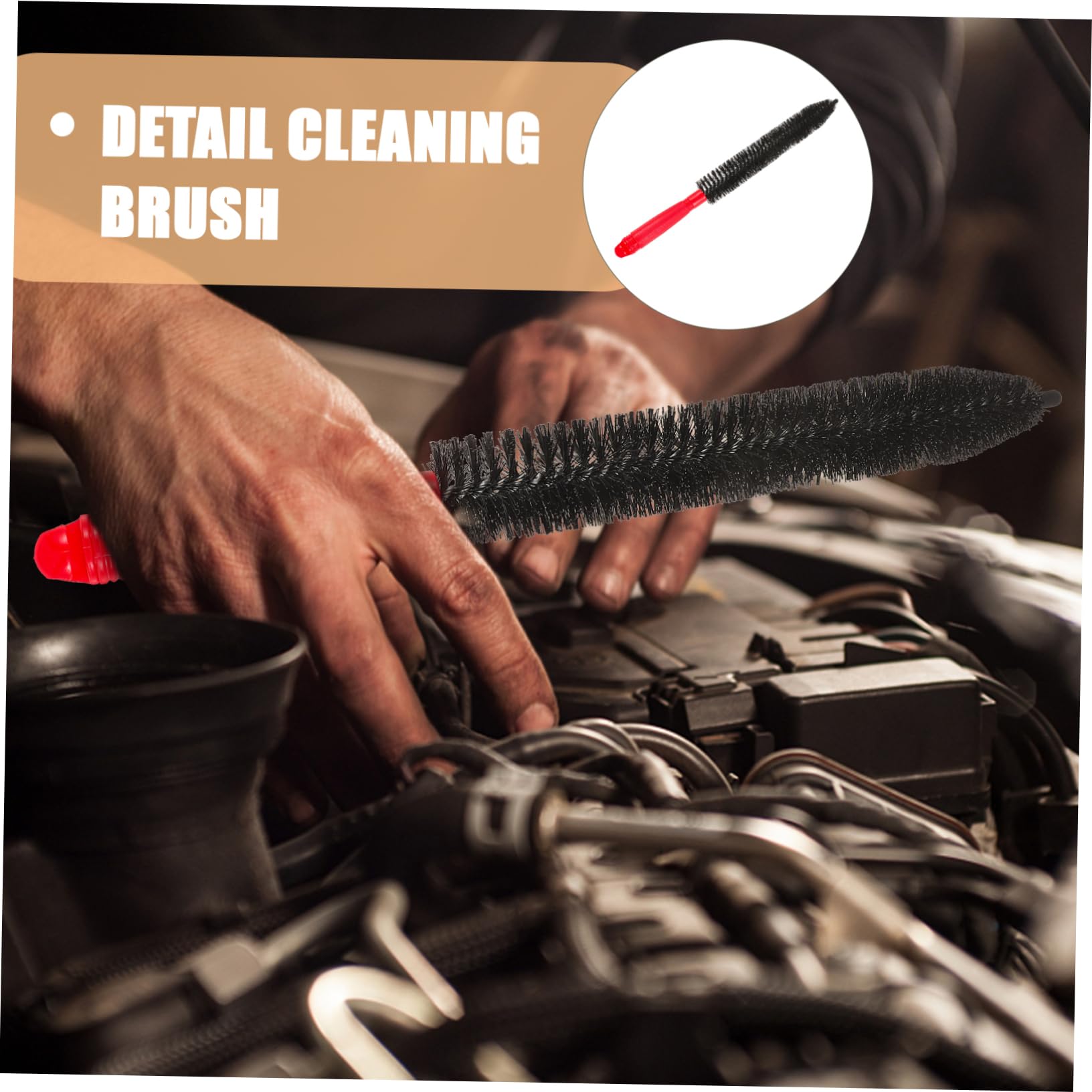 ULTECHNOVO 5pièces Brosse De Nettoyage pour Moteur Automobile Outil De Detailing Auto Brosse Pratique pour Accéder Aux Zones Difficiles Améliore La Performance Et Prolonge La Durée De Vie