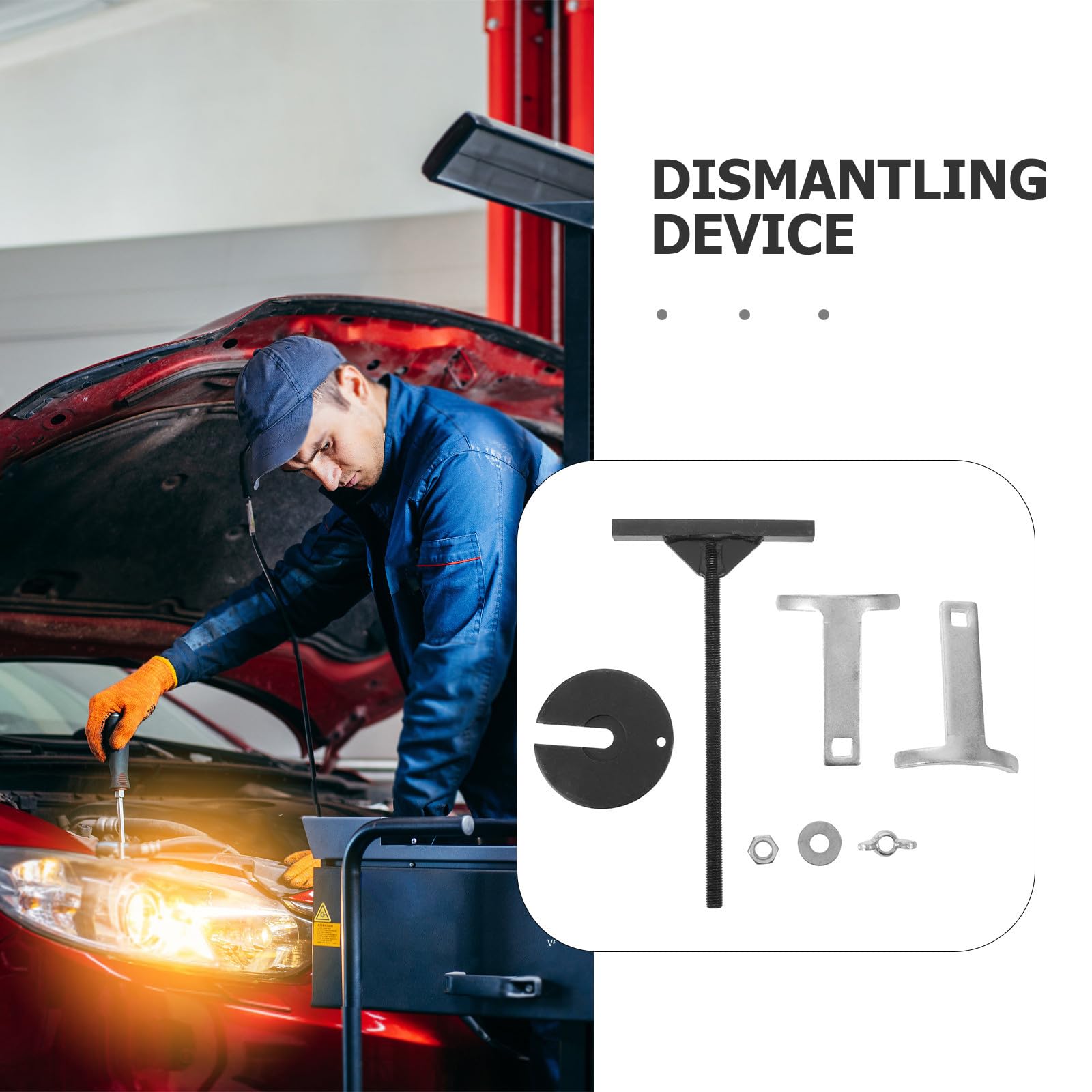 Herramienta Compresora de Muelles de Embrague Automática de Patas para Montaje y Desmontaje de Anillos de Pistón Trasero Herramienta para Mantenimiento de Transmisiones