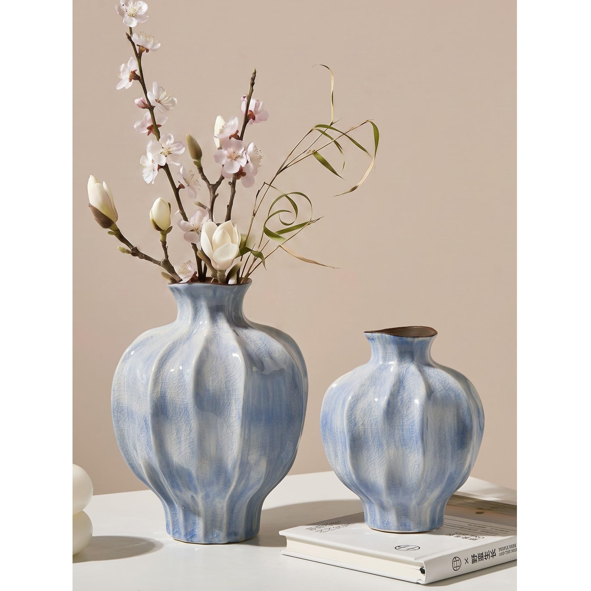 Vasen Vintage Keramikvase mit personalisierten Rissen