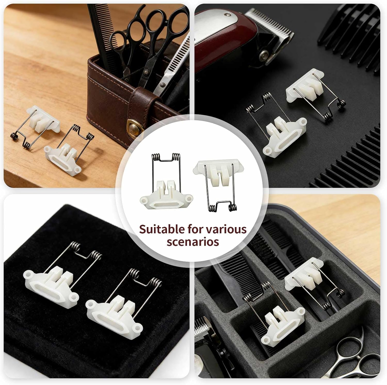 2 Sets Hair Clippers Spring Tension and Cam Follower Swing Head