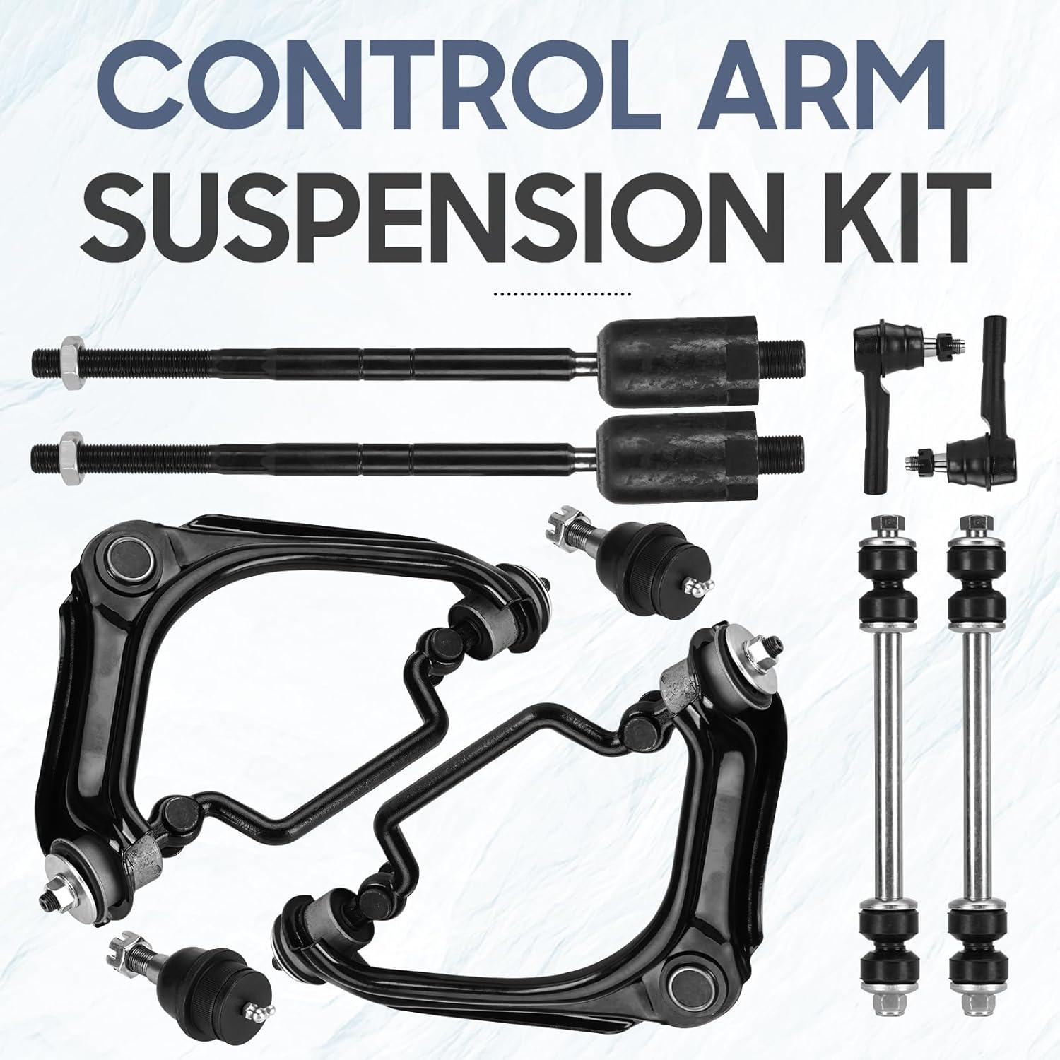 K620224 K620225 Front Upper Control Arm w/Ball Joint Fit for 2002 2003 Ford Explorer 2002 2003 Mercury Mountaineer -10pc Set