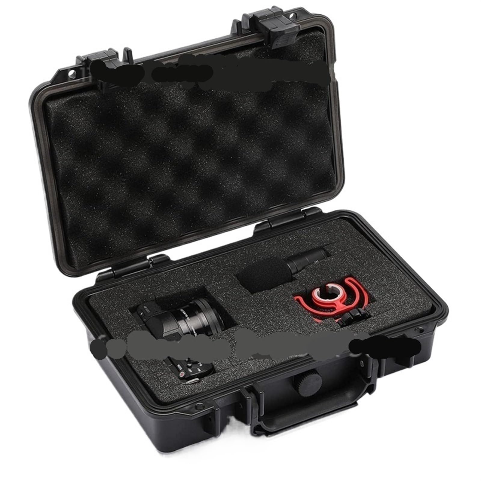 Professionelle Werkzeug-Flightcase Wasserdichter Hartschalenkoffer Werkzeugkoffer mit vorgeschnittener Aufbewahrungsbox aus Schwamm Sicherheitsschutz Organizer Hardware-Werkzeugkasten(250x205x74mm)