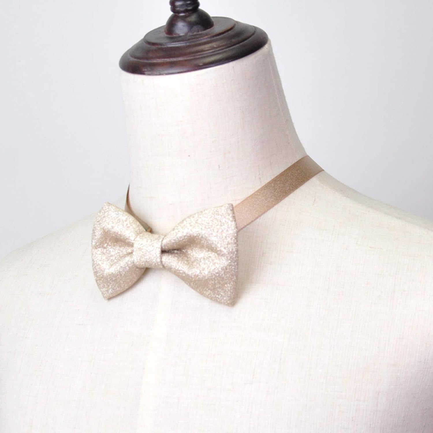 Men's Plain Color Pre-tied Bow Tie and Pocket Square Set | Glitter Sparkling Bow Tie set for men and women | CK Bow Tie