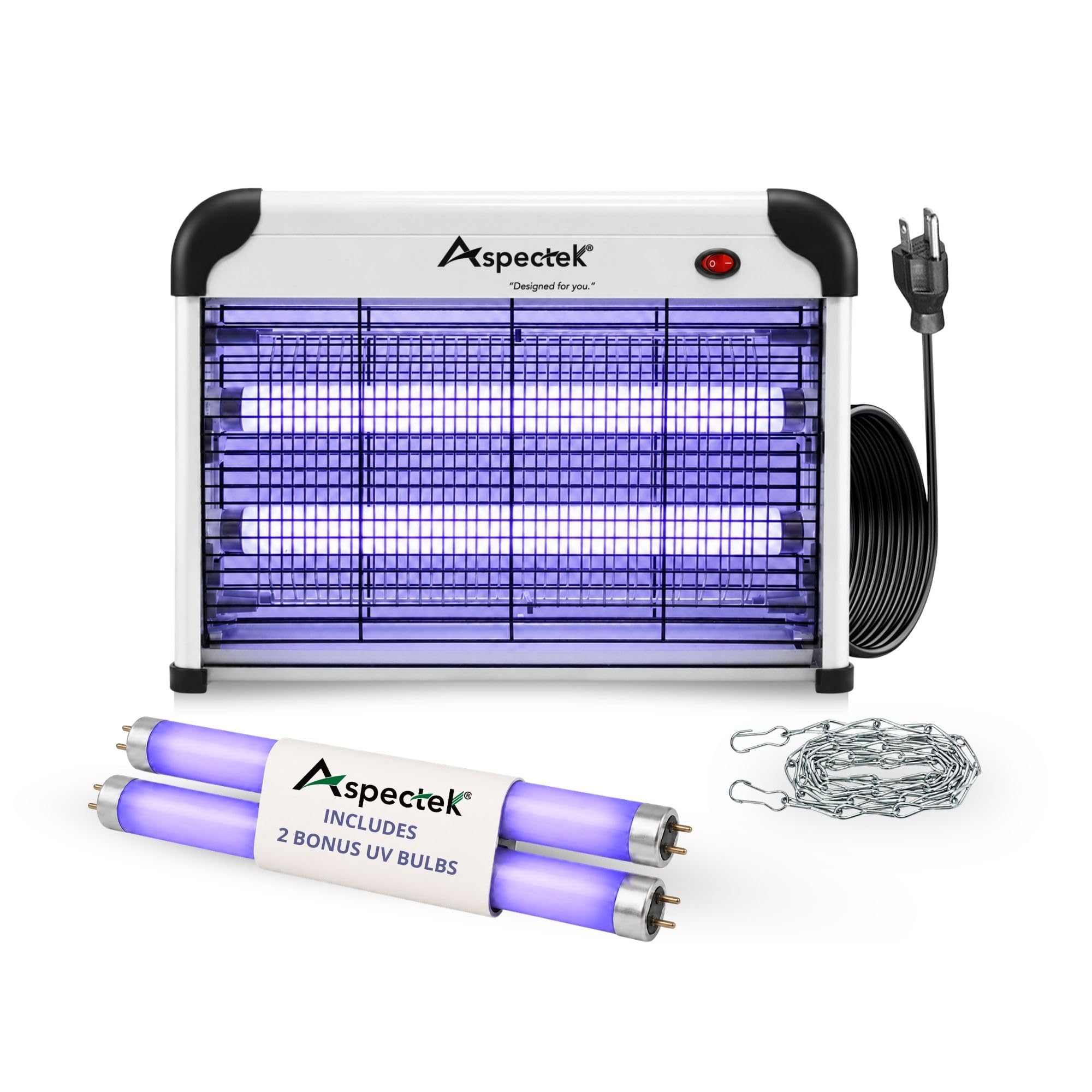 Amazon.com : ASPECTEK 20W Electric Bug Zapper, 2800V Grid UV Fly