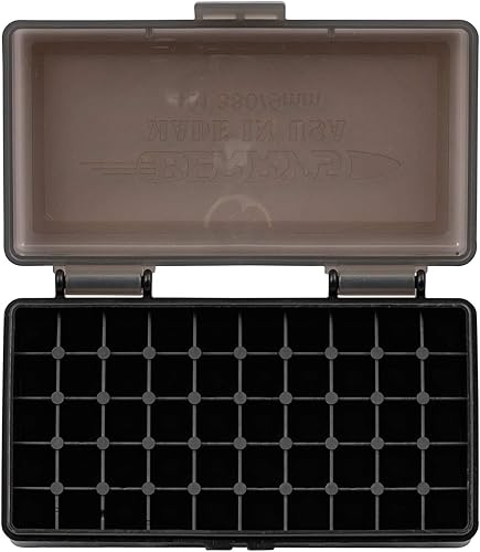 BERRY'S - Caja de munición de plástico, color humonegro 50, redonda, 0.354 in  380