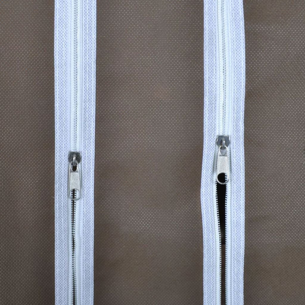 ARKEM Armario de Tela Compartimentos y Varillas marrón 45x150x176cm Armario portátil para Ropa