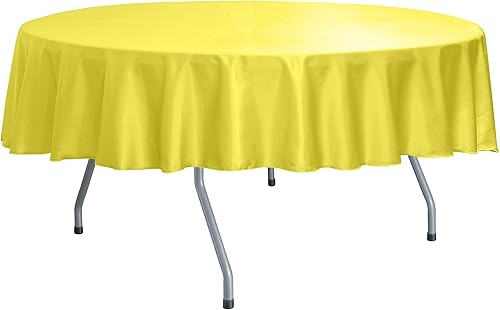 Miniatura 10 de ULTIMATE TEXTILE Majestic - Mantel redondo reversible Shantung Satin de 84 pulgadas, color naranja quemado