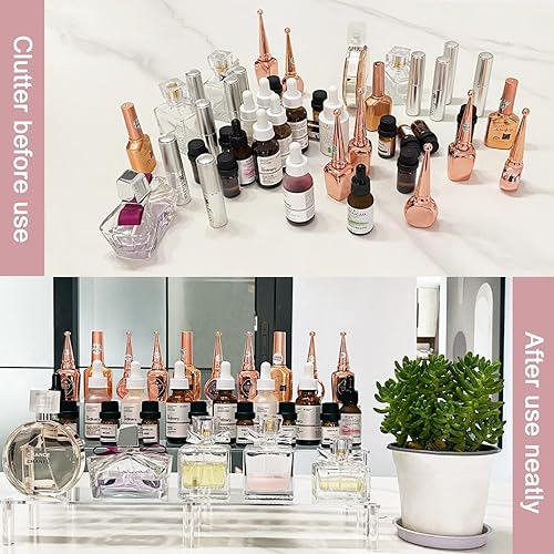 Miniatura 2 de Estante de exhibición de acrílico elevador, 3 niveles para figuras Amiibo Funko POP, soporte de exhibición grande para exhibición, cupcakes,