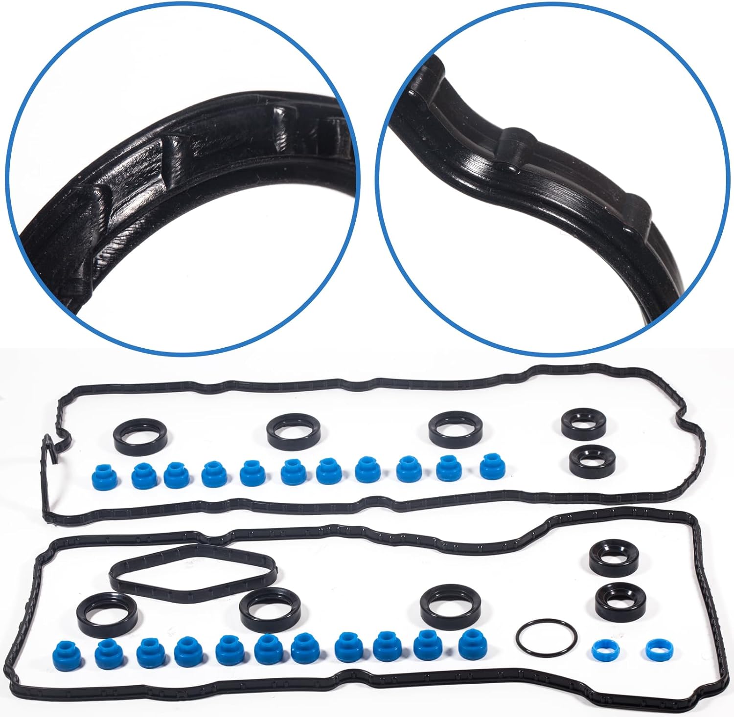 VS50879R for Ford F-150 F150 3.5 Valve Cover Gasket Turbo Expedition Transit 150 250 350 Lincoln Navigator 2012 2013 2014 2015 2016 2017 2018 2019 2020 12 13 14-20 3.5L VS 50879 R GS33868 BR3Z6C535A