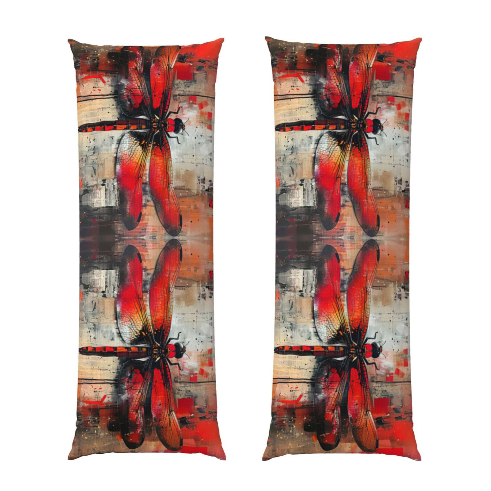 Housse de coussin 50,8 x 137,2 cm fermeture éclair pour grand oreiller de lit
