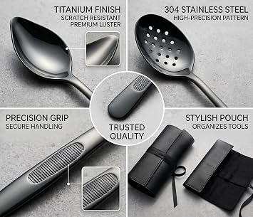 Plating Spoon Kit Culinary, Deluxe Plating Spoons Kit (5)