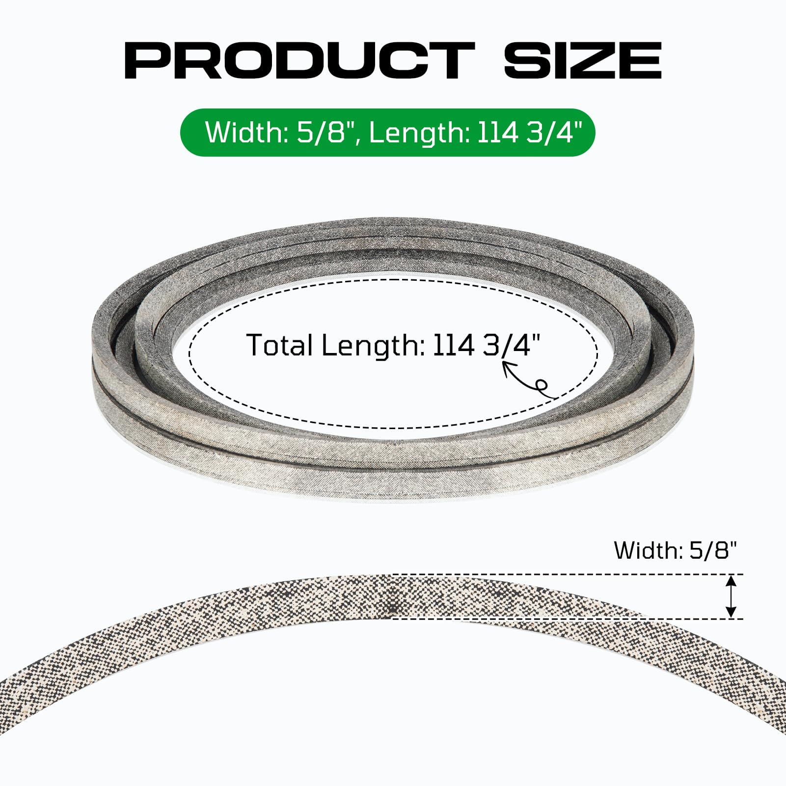 Amazon.com : Lawn Mower Deck Belt 5/8