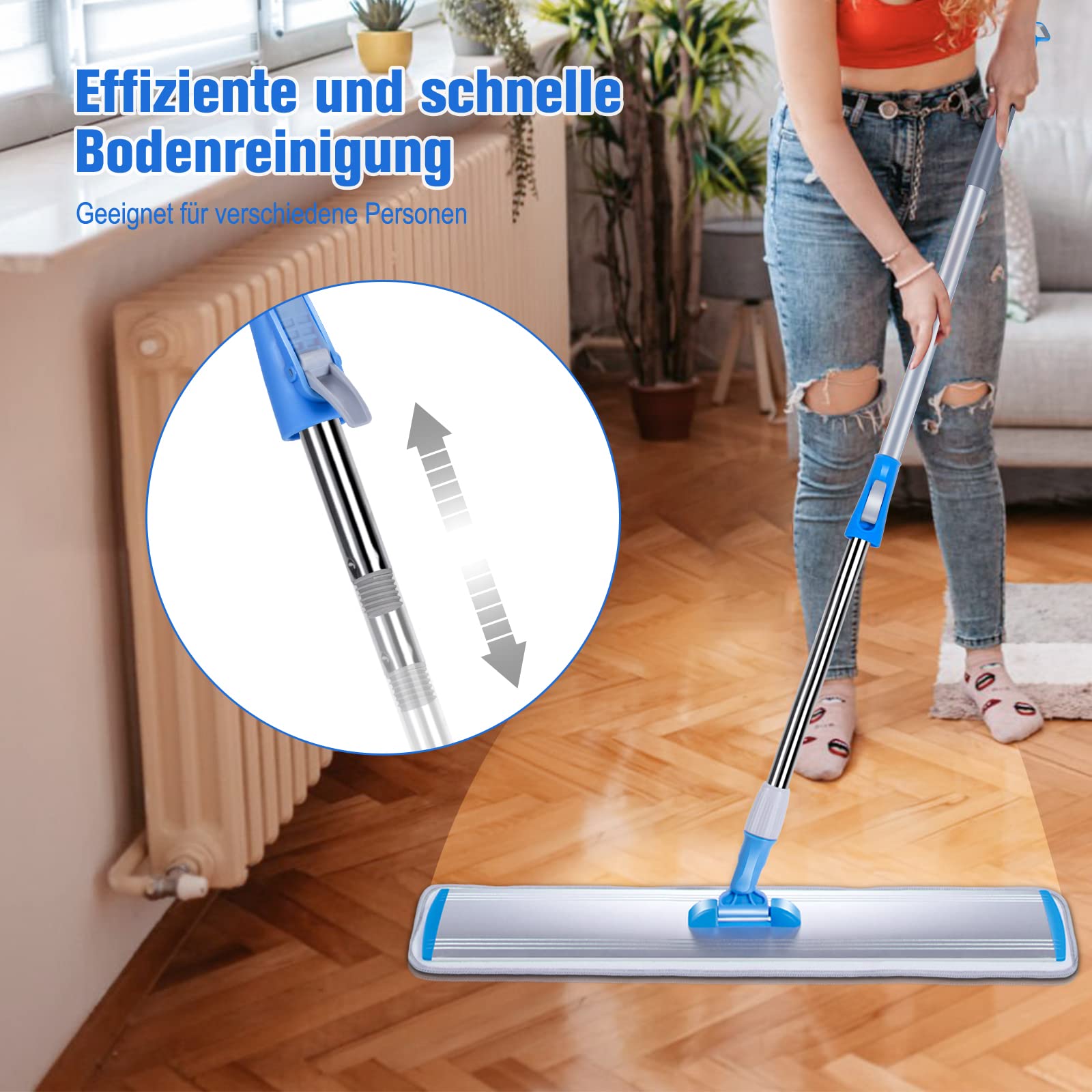 Balais Serpillère Balai Lave Sol Avec Vaporisateur - HOMSIER Serpillere Microfibre Spray Mop