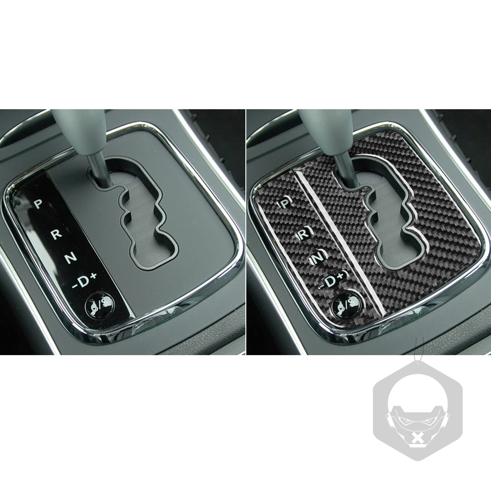Copertura adesiva per telaio in fibra di carbonio, accessorio decorativo compatibile con Mercedes Benz Classe B W245 2005-2011 (classico, telaio del cruscotto del cambio 28)