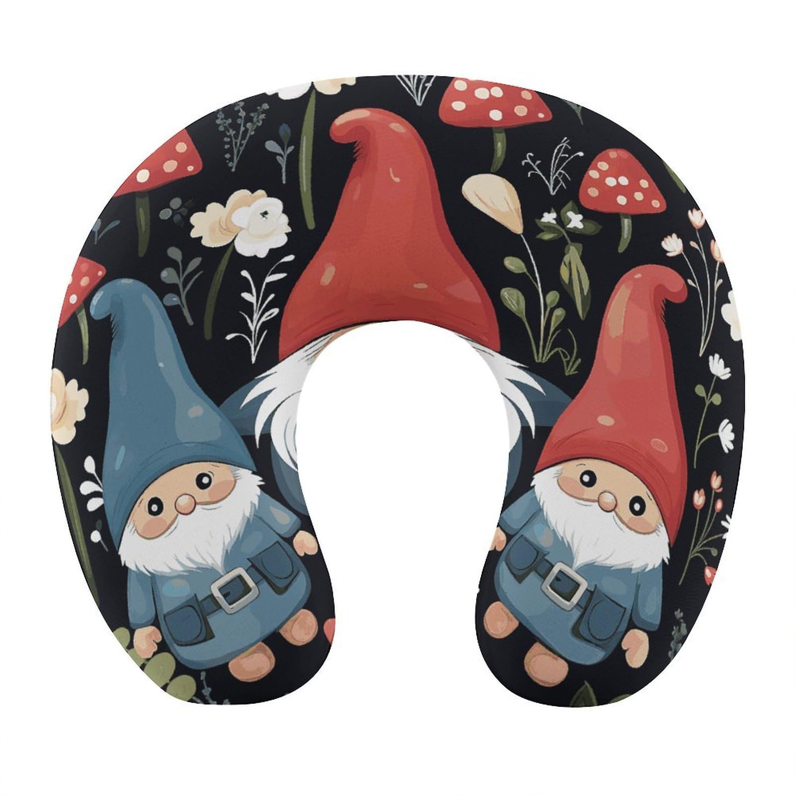 Btcowzrv Style Cute Gnomes U Shaped Neck Pillow Travel Pillows