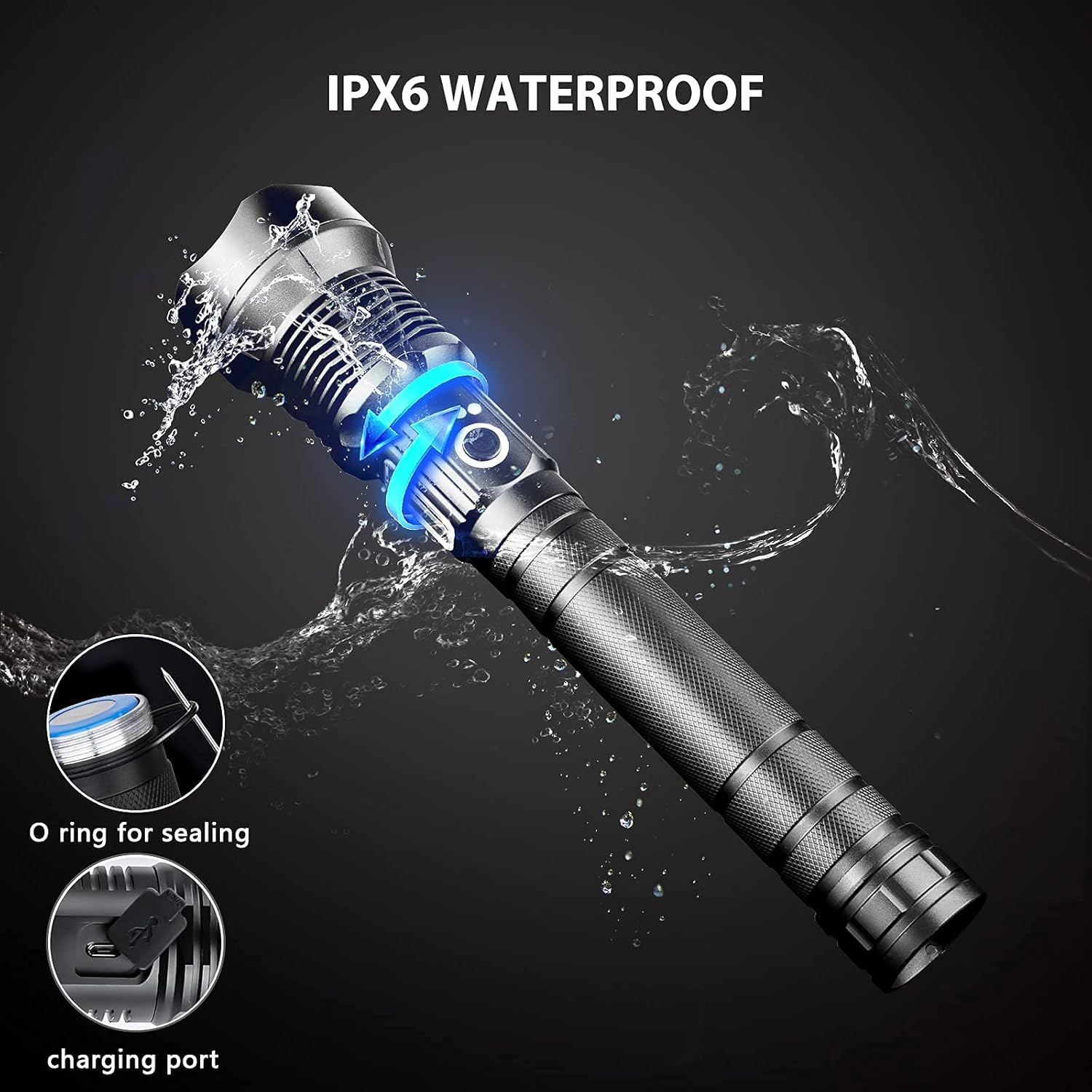 Rechargeable Flashlights Flashlight Waterproof Emergency Image